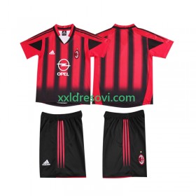 AC Milan 2004 Retro Domaći Dječji Nogometni Dres 2005